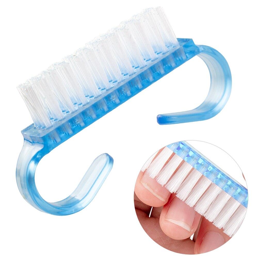 

20 шт., мини-щетки для очистки ногтей от пыли для УФ-геля, акриловая мягкая кисть для удаления блесток, кисть для ухода за пальцами, инструменты для маникюра и Peidcure синий