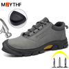 high-quality Safety Shoes Men Boots waterproof Security leather shoes Work Boots Steel toe shoes Non-slip 6KV isolation shoes