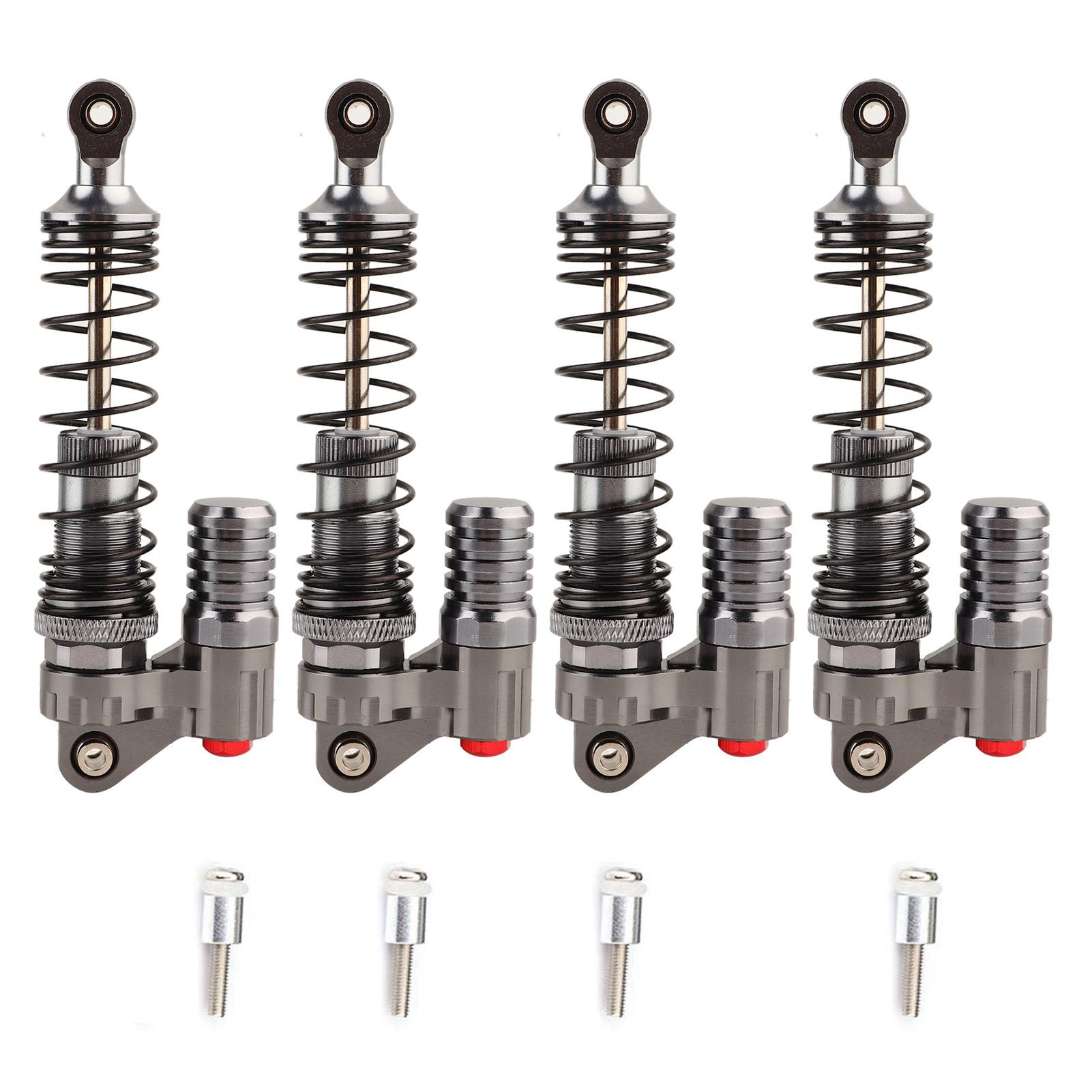 

4 Pcs CNC Machining Aluminum Shock Absorber for Axial SCX10 D90 RC Crawler Car