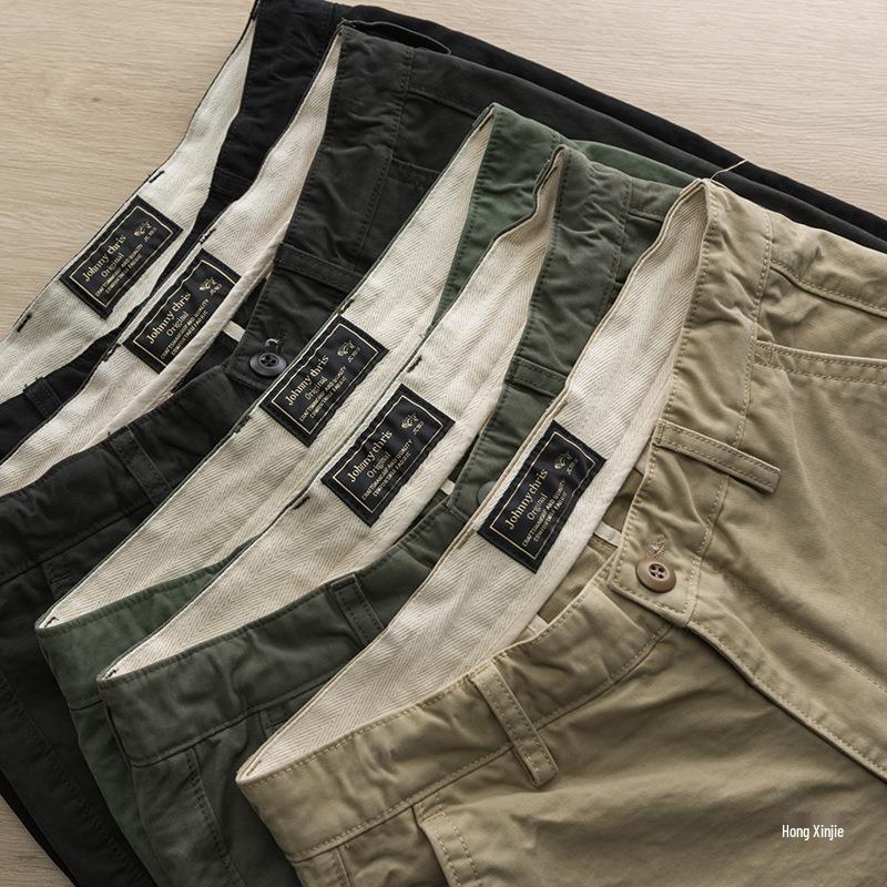 Męskie dżinsowe szorty ogrodniczki w japońskim stylu, z praniem, slim fit, casualowe, letnie, jednokolorowe, modne, pasujące do wszystkiego