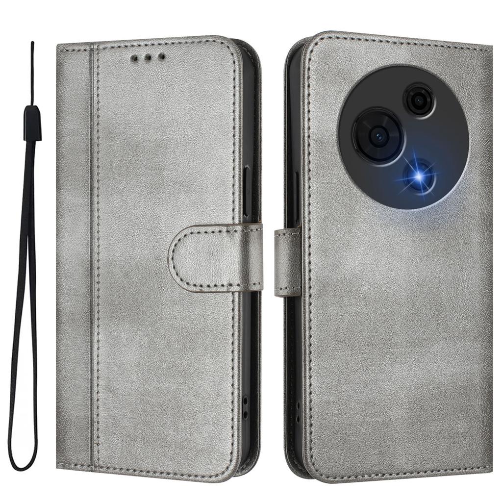 Luxury Simple Line Leather Case For TCL 50 Pro NxtPaper/40XL/30T (T603DL)/50 XL/TCL 501/60R Card Slots Magnetic Attraction Stand Shockproof Flip Cover