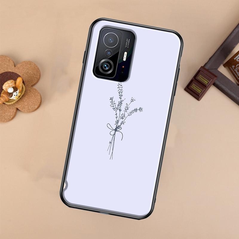 Lavender Purple Flowers Case For Xiaomi POCO X7 X6 X5 X3 Pro F3 F5 F6 M6 Pro 13 14 Ultra 11T 12T 13T 14T Pro Cover