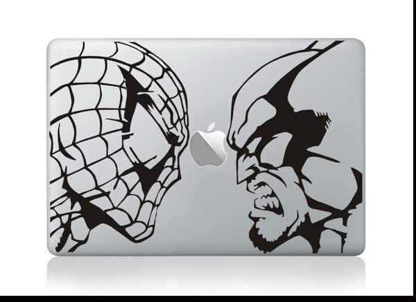 Wolverine Vs. Spider-Man Art Sticker for 13-inch Macbook Pro/Air PC Skin E7 [Parallel Import]