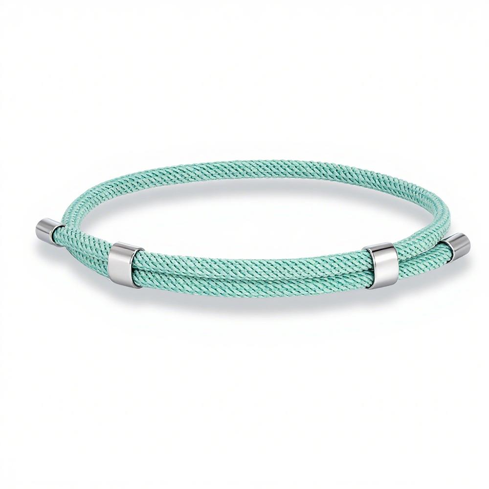 Simple Men Women Bracelet 3mm Durable Marine Rope With Polished Steel Closure Jewelry Summer Beach Gifts
