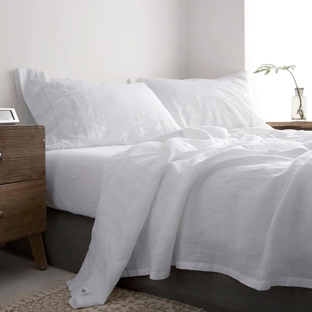 100% French Linen Fabric, Soft Non-woven Washed Linen for Clothing, Tablecloths, Curtains, DIY Sewing Natural Flax Material
