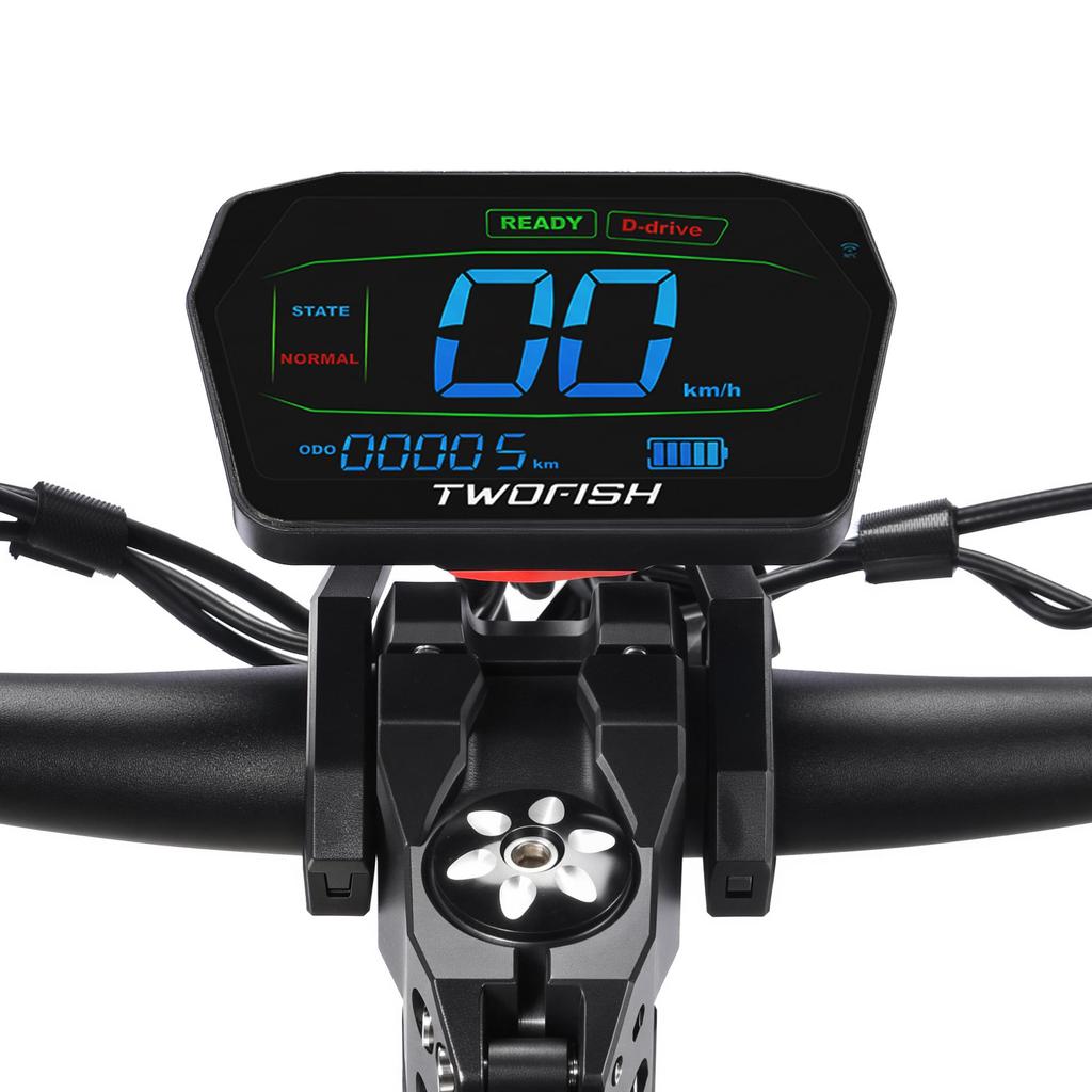 TWOFISH TW4 PRO Elektroroller für Erwachsene 2000W Hochleistungsmotor 52V 23AH Akku 11 Zoll Reifen Strapazierfähig Off-Road Fahren E-Scooter