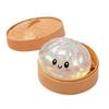 Palla antistress a forma di raviolo Flash Glitter Rimbalzo Lento Morbida Giocattolo da Spremere per Rilassamento Decompressione Decorazione Ufficio Regalo