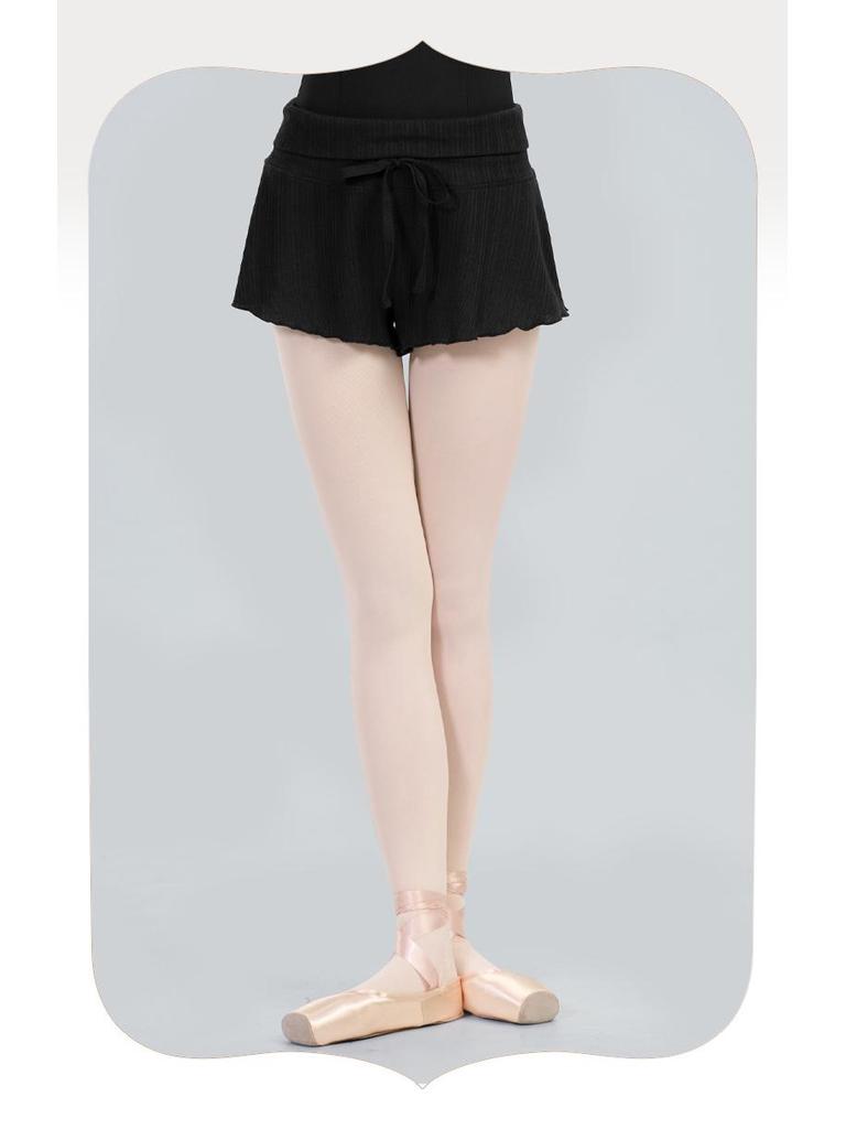 Women's High Waist Dance Shorts - 2025 New Style, Elastic Black Slimming Practice Pants