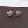 Labradorite Silver Stud Earring, Zircon Silver Jewelry,  925 Sterling Silver Handmade Jewelry, Silver Women Earring Ae6670