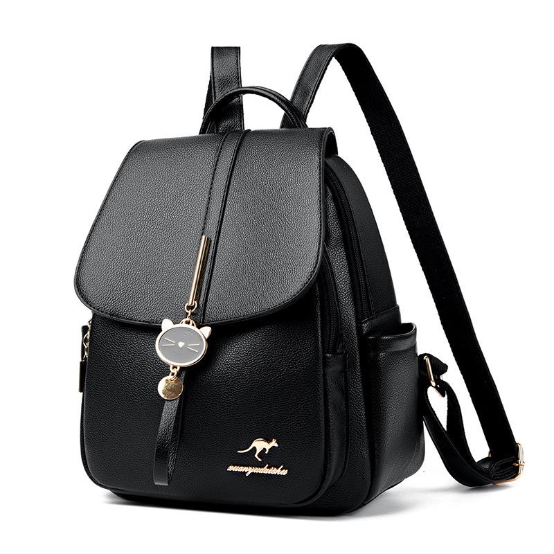 Plecak Modny i Wszechstronny Koreański Codzienny Tornister Teksturowy Prosty i Klimatyczny Modny Plecak dla Kobiet