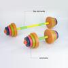 Adjustable Dumbbell & Barbell Toys for Kids - Water/Sand Fillable Weights for Arm Training At Kindergarten/Primary School