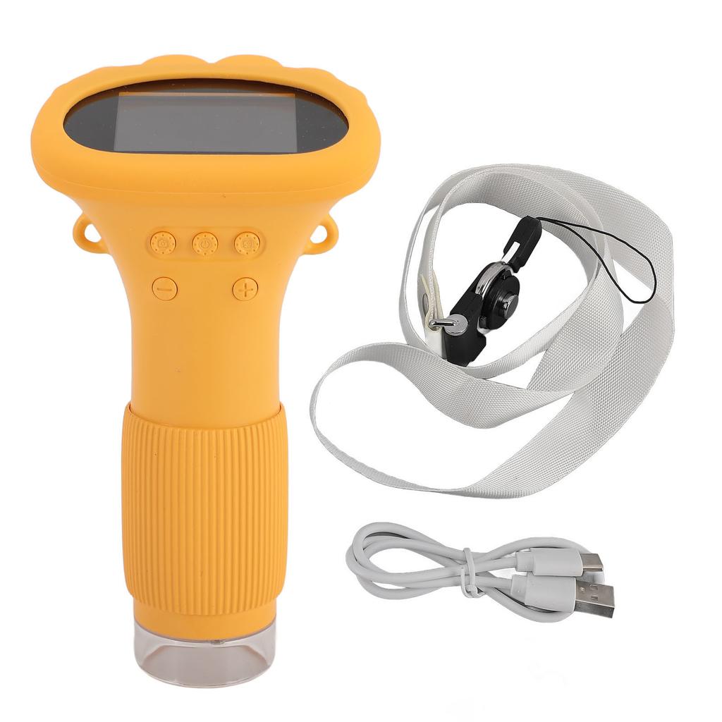 Kids Microscope Camera 1000X 2.0 Inch IPS Color Screen with 8 LED Lights Portable Digital