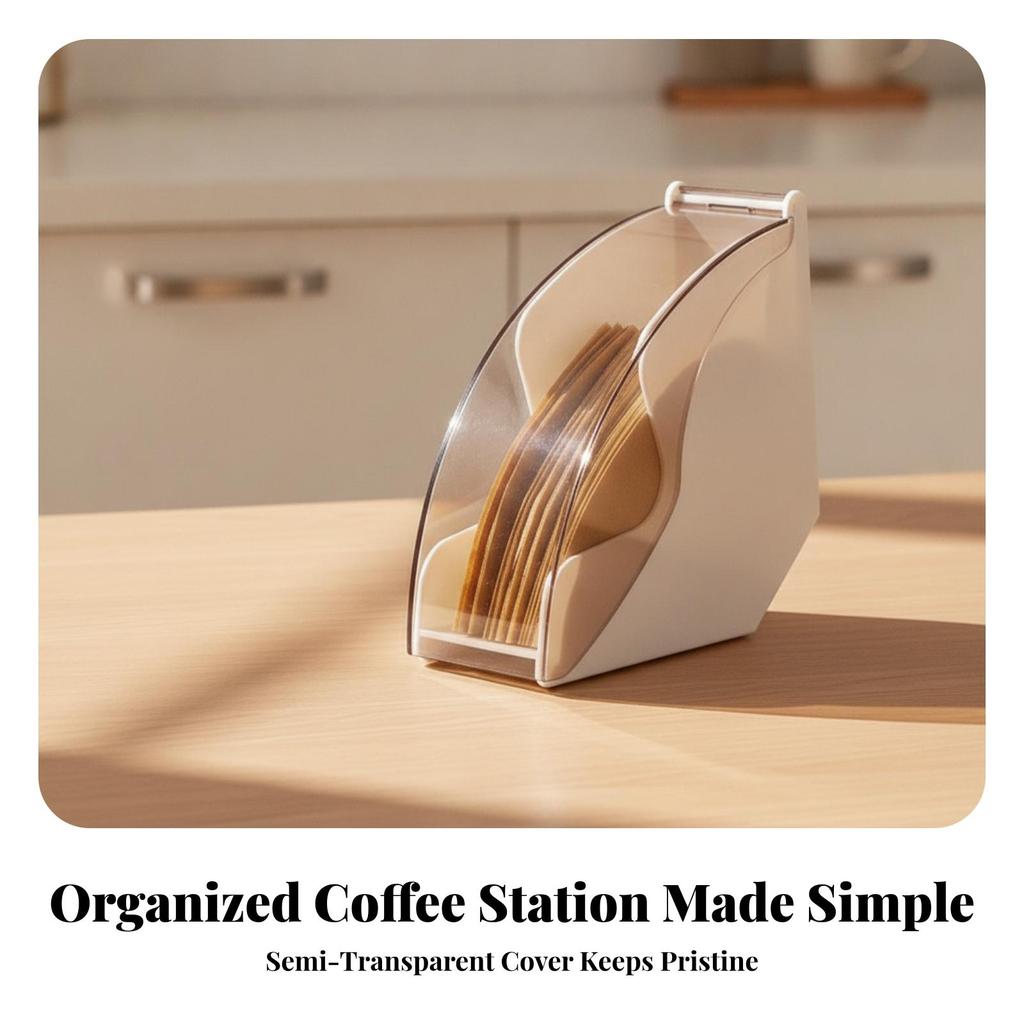 Filter Holder Dustproof Coffee Paper Storage Convenient for Cafe