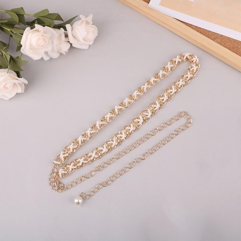 Waist Chain Design Pearl Waist Chain Pearl Decoration Body Chain Belt For Women