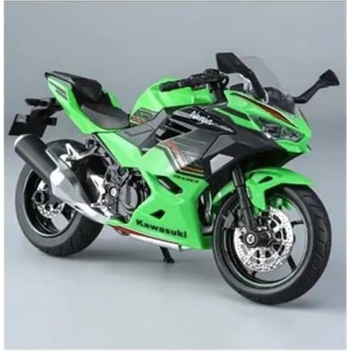 Diggly Collectible Diecast Motorcycle Model Mini Bike Limited Edition Metal Simulation Bike 1:12 Kawasaki 400 Alloy Racing Cross-Country Motorcycle Mo