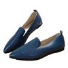 Flat Pointed Single Shoes Women 2024 New Lazy Foot Set Large Size Women Comfortable Shallow Mouth Shoes