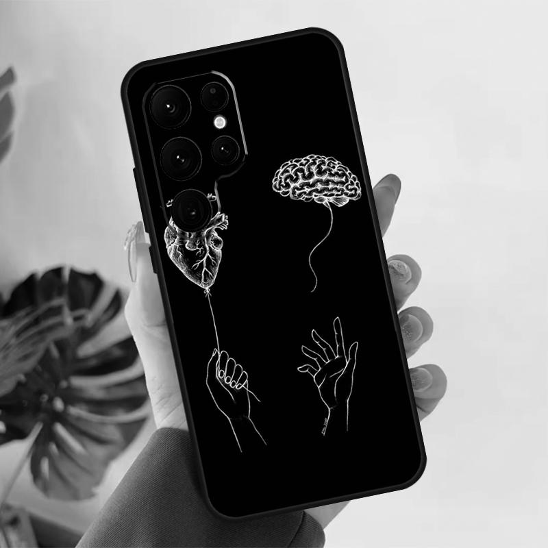 Medizinische menschliche Organe Gehirn Weiche Hülle Für Samsung Galaxy S24 Ultra S21 S22 S23 S25 Plus S20 FE S9 S10 S23 FE Handyhülle
