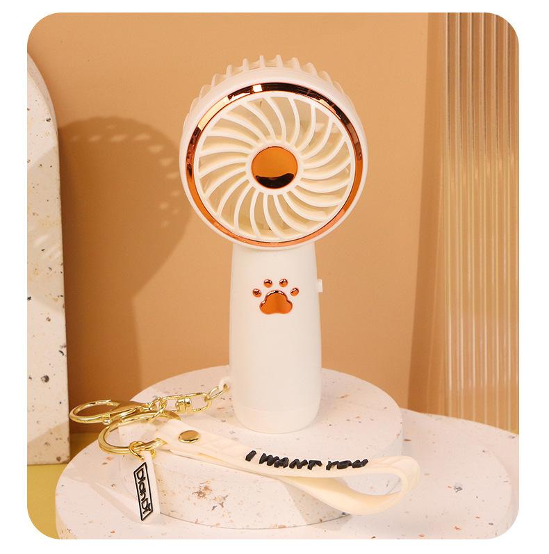 

2025 Cute Cartoon Summer New Mini Portable USB - Charging Handheld Fan for Students, Ideal for Outdoor Activities cooling fan белый
