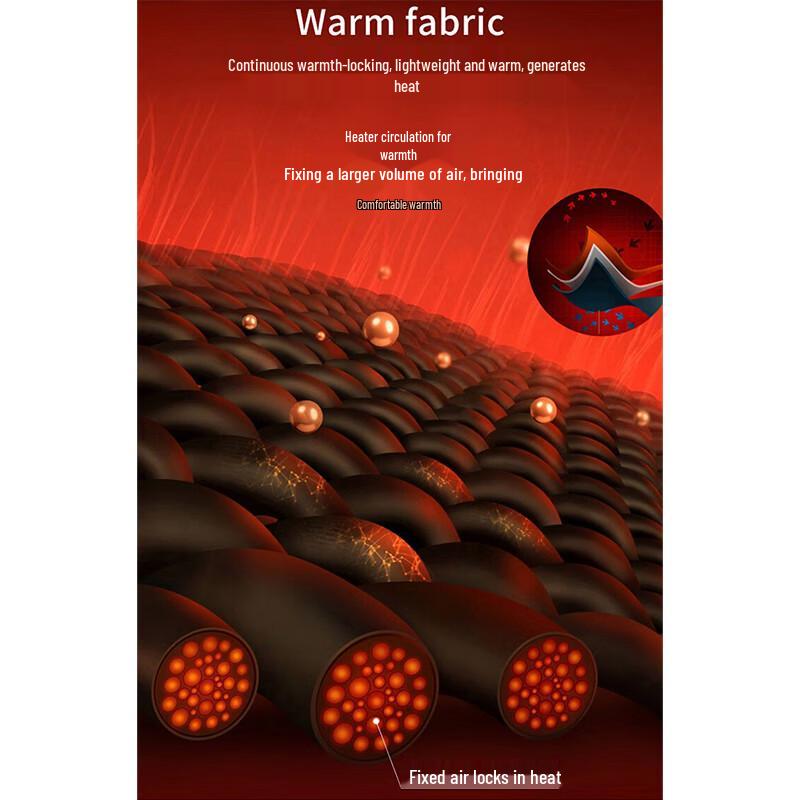 Luomeng Men's Winter Fleece-Lined Straight-Leg Jeans