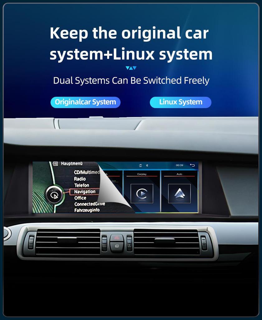 Wireless CarPlay GPS Navigator for BMW X5 GT F07