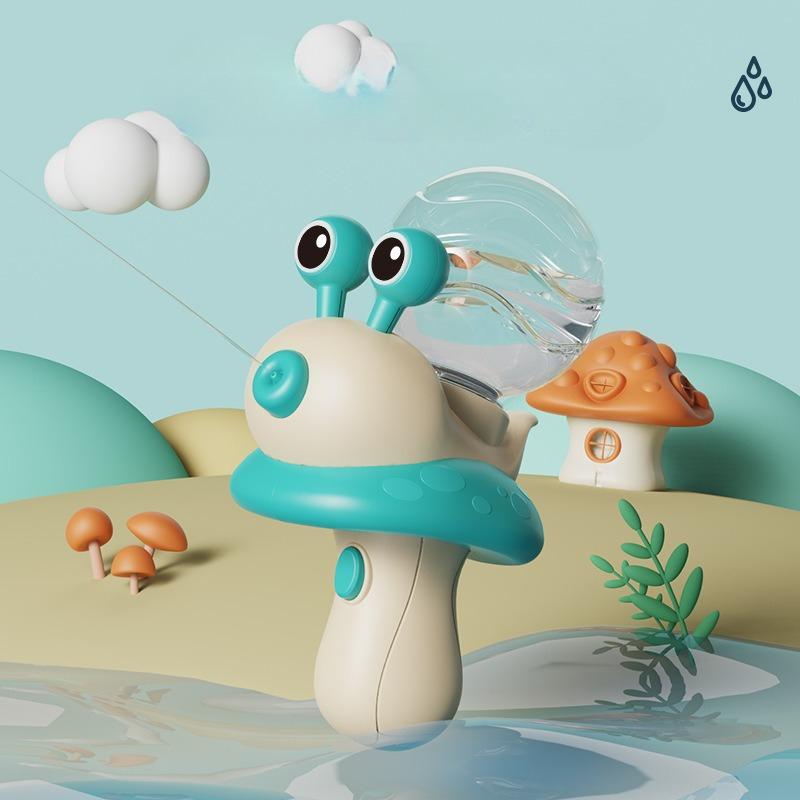 Children Kawaii Electric Snail Water Guns Push And Fire Type Baby Beach Swimming Pool Toys For Kids Sunmmer Outdoor Holiday Gift
