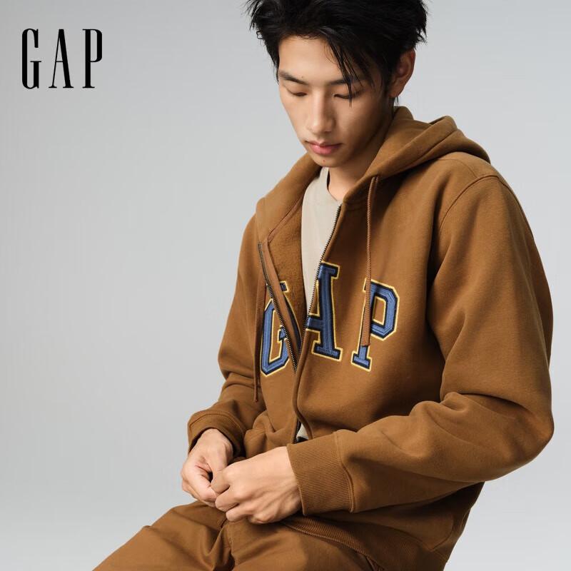 Gap Unisex Logo Fleece Applique Loose Hoodie