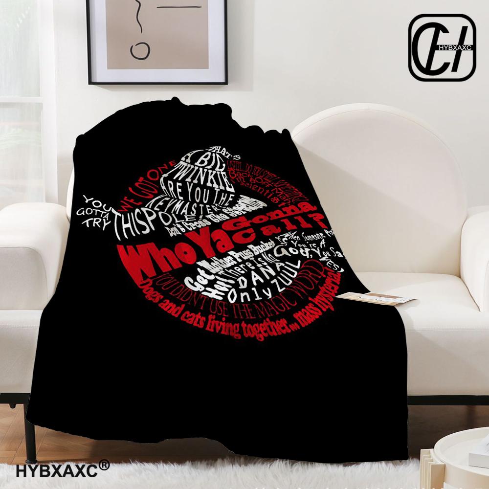 G-Ghostbusters Cartoon-Druckdecke Warme Flanelldecken Weich und Bequem Decke für Zuhause und Reisen Bettwäsche Geburtstagsgeschenk