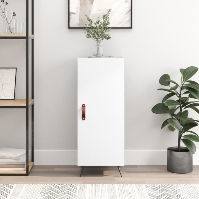 VidaXL Buffet blanc 34,5x34x90 cm bois d'ingénierie 828508
