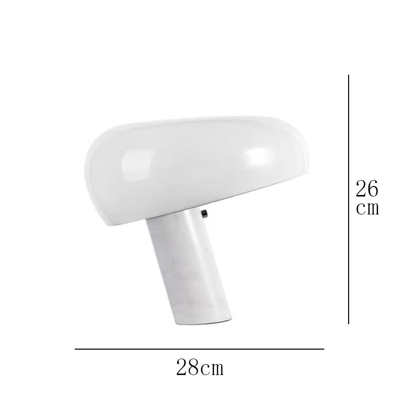 Lampada da Tavolo Moderna Nordica in Marmo e Vetro