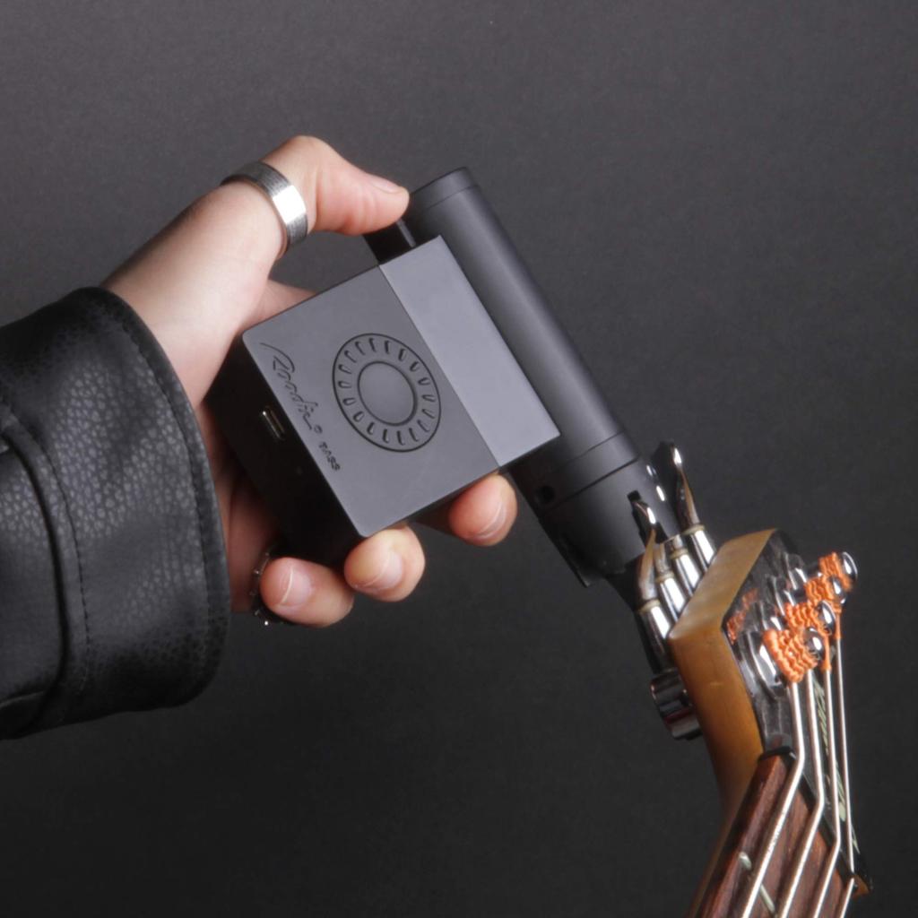 Roadie Bass - Standalone Tuner for Stringed Instruments (bass, Guitar, Mandolin, Banjo, Ukulele) with Smartphone Compatibility and Bluetooth App