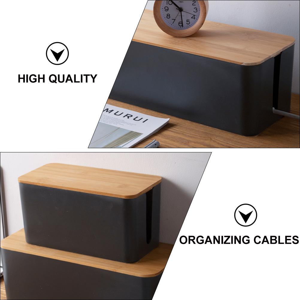 Power Strip Storage Box Wire Container Outlet Protector Cover Socket Protection Case Home