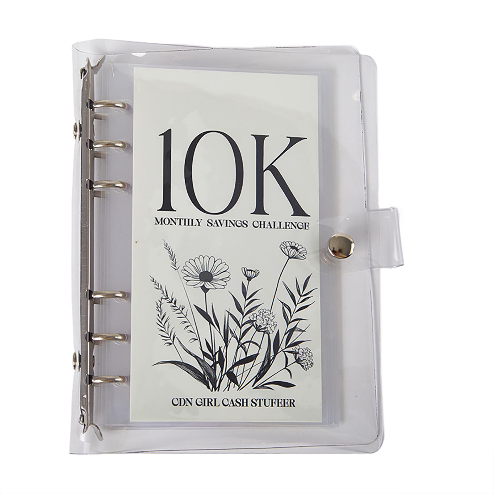 

Альбом Money Saving Challenge, большая емкость, 2500 отделений, ежемесячный переплет Money Saings, буклет из ПВХ с отрывными листами C