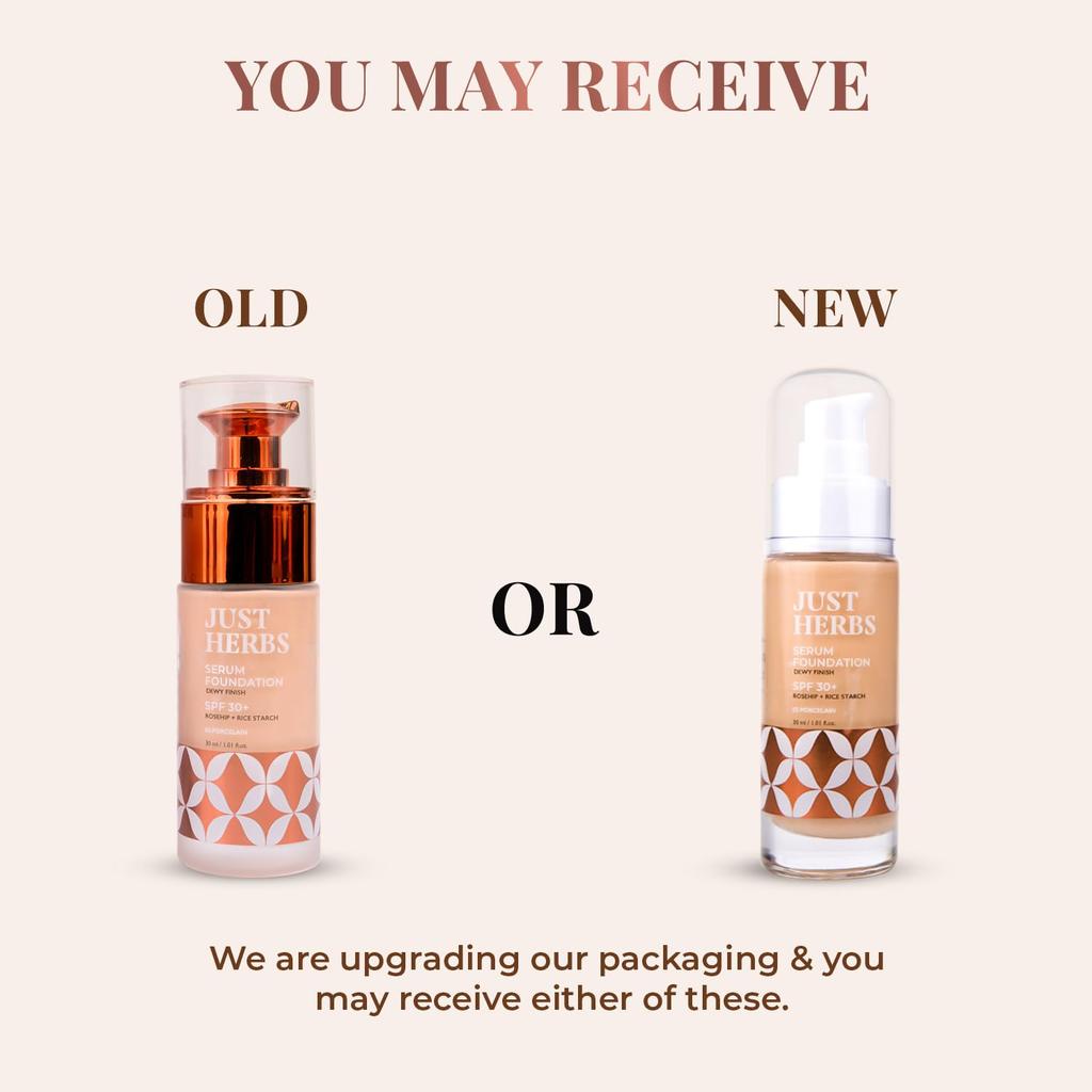 Serum Foundation For Face Makeup With SPF30+ Dewy Finish Full Coverage Waterproof, Sweatproof Foundation For All Skin Types (Natural)