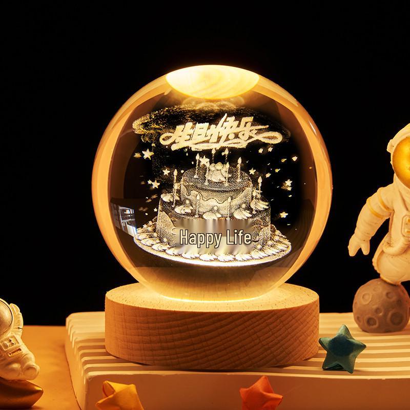Graduation Crystal Ball Night Light - Creative DIY Souvenir Gift for Classmates