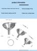 Stainless Steel 304 Three-Piece Oil and Jam Funnel Set