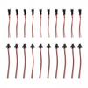Head Connected Cable 2-Pin 2P Male / Female PVC 24AWG Red/ Black Practical