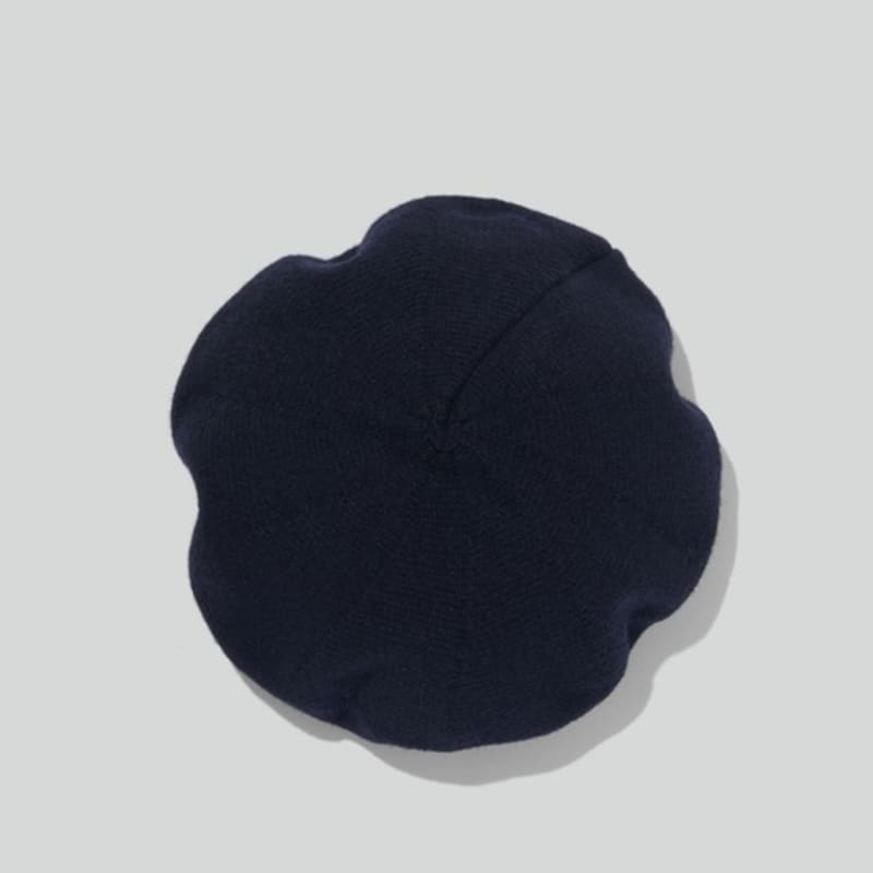 RECTO KNIT BERET (DARK NAVY)