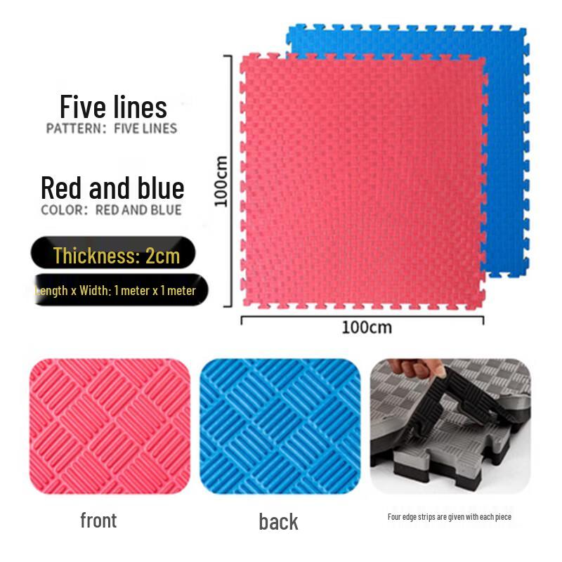Leading Hawk Interlocking Foam Taekwondo & Yoga Mat - Double-Sided
