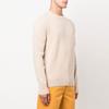 Maison Kitsune Fox Embroidered Crew Neck Sweater Men sweater HM00502KT1006-P220