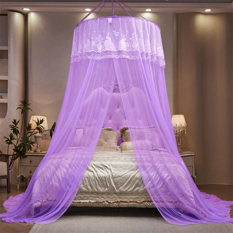 

Home And Garden Children Bed Mosquito Net Girl Round Bed Tent Mosquito Nets Bed Curtain Bed Canopy For Double Bed Mosquito Net 1.8x2.2m bed фуксия