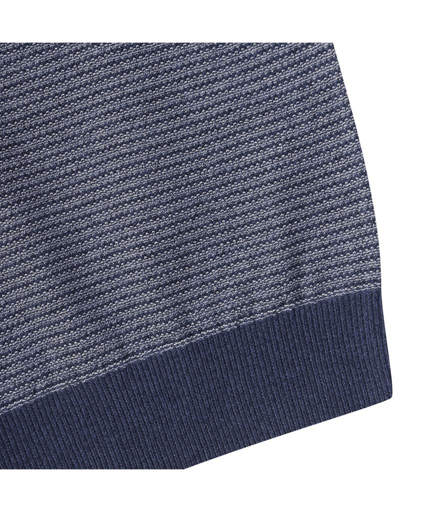 BRENTWOOD [Washable] Two-Tone Round Neck Sweater Brwas25351Nyx