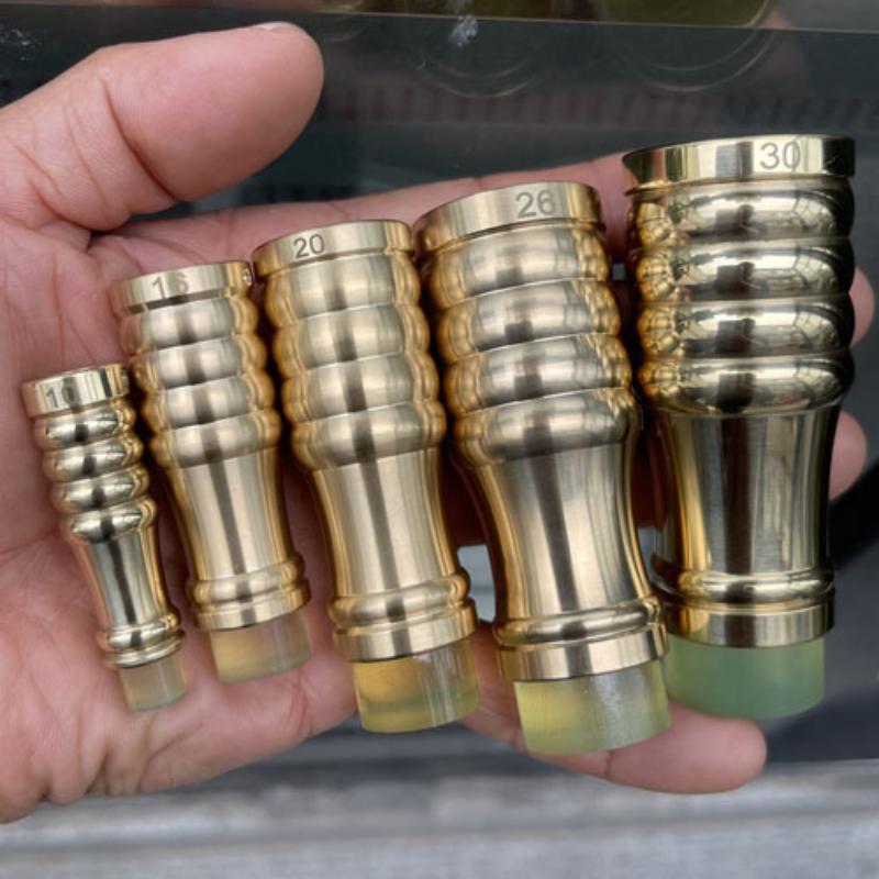 10Mm-34Mm Brass Rubber Household Accessory High Quality Durable Practical Cane Crutch Tip With Anti-Skid Pad For Hiking Pole