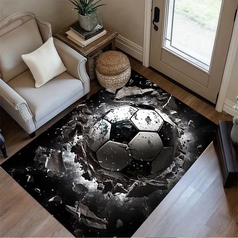 1pc Soccer Ball rug home carpet design for office decor gift living room bedroom
