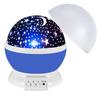 Seven-Color LED Starry Sky Projector Lamp: Small Bedside Night Light with Stars & Moon Atmosphere.
