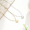 Minimalist Versatile Stainless Steel Love Heart Clavicle Necklace For Women