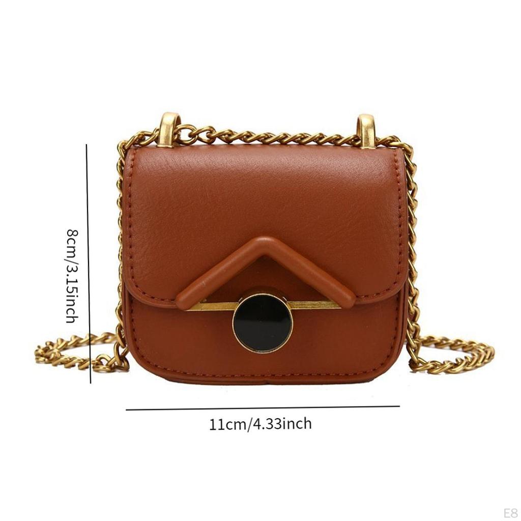 Compact Crossbody Purse for Women PU Leather Handbag Daily Use