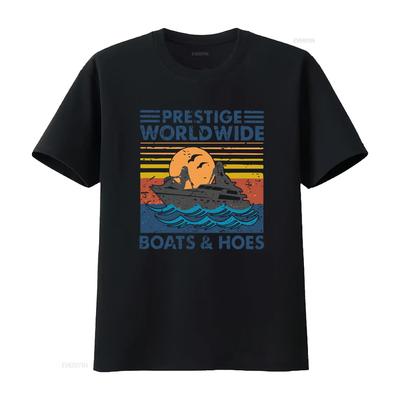 Prestige Worldwide Boote und Huren Komödie Film Lustiges Herren T-Shirt vintage Gewaschen Mode Atmungsaktives Oberteil Für Den Täglichen Gebrauch