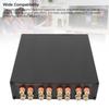 Selector switch from 2 amplifiers to 2 speaker manual switcher splitter combiner box with copper banana sound 2 in 2 audiophile SPLP2 speakers,