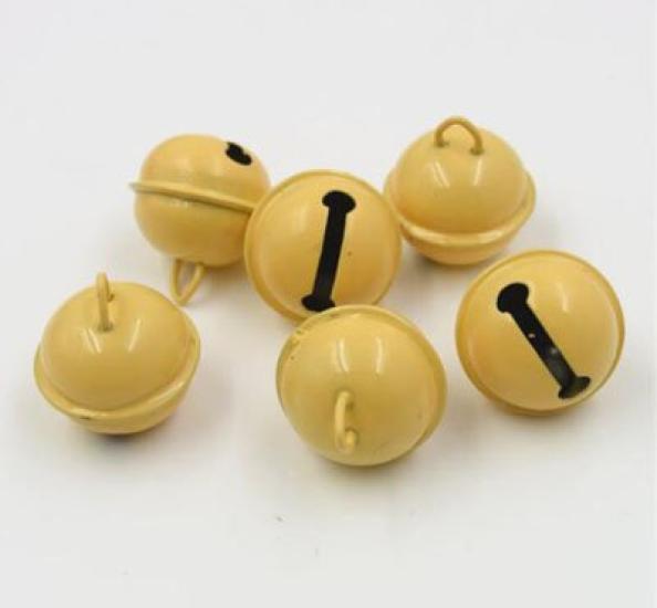 

HJ Suzu Bells for Dogs and Toy Stylish Commercial Cats, Bells, Decorations, Use, 100-Pack (Yellow)