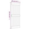 VidaXL Porte coulissante et kit de quincaillerie 80x210 cm pin massif, porte intérieure, porte de grange intérieure 3203216